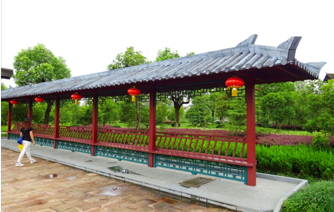 仿古涼亭、牌坊